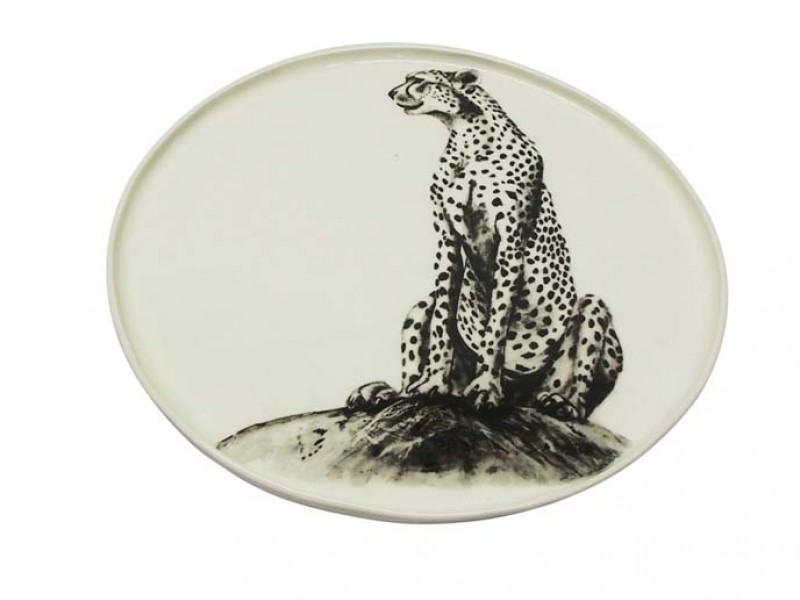Ceramic Cheetah Plate Ceramic Cheetah Plate